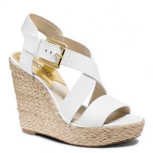 Michael Kors Leather Wedges